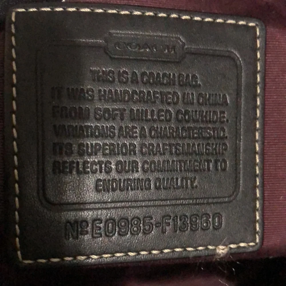 Coach Hamptons Leather Tote Bag - Picture 13 of 13